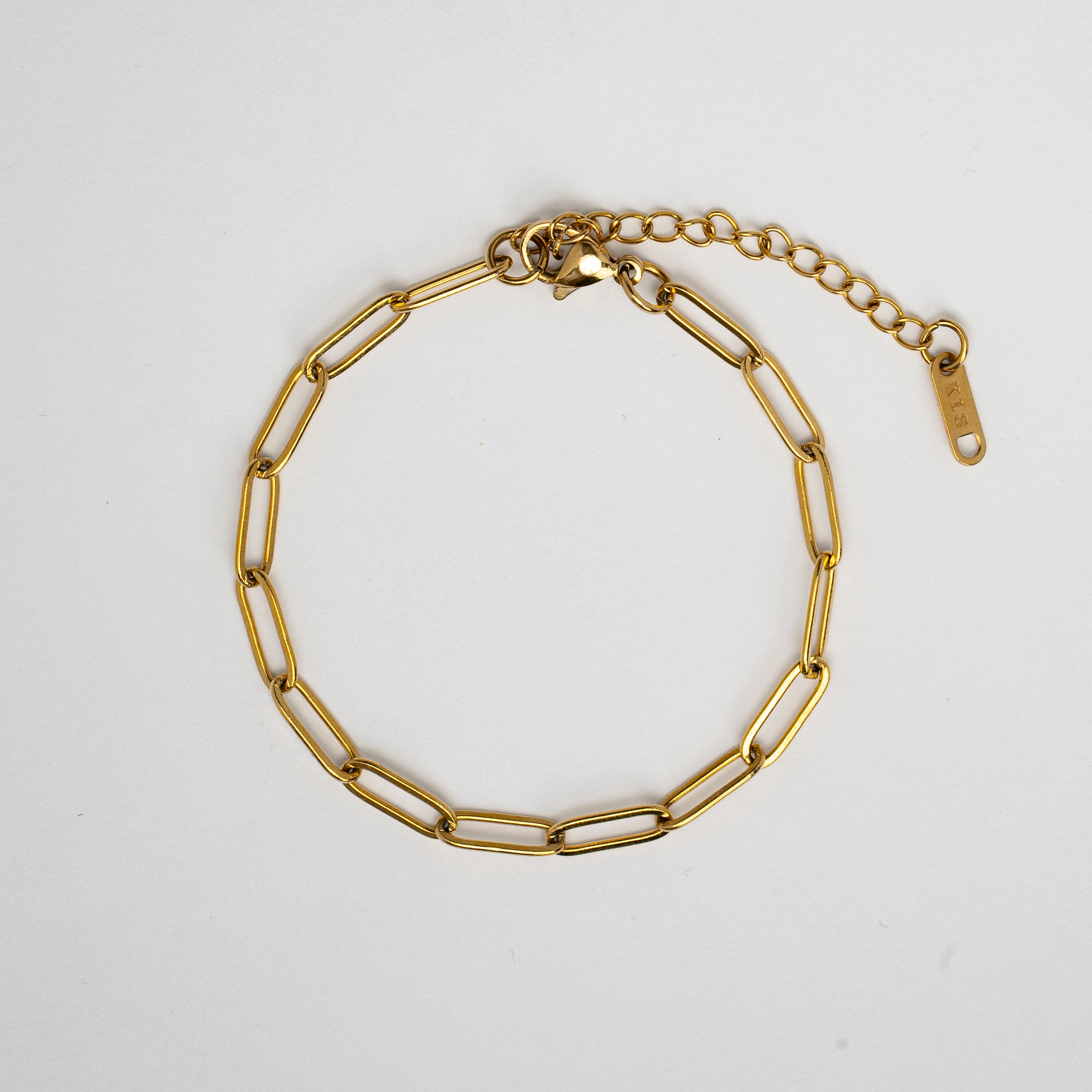 Gold Paperclip Bracelet