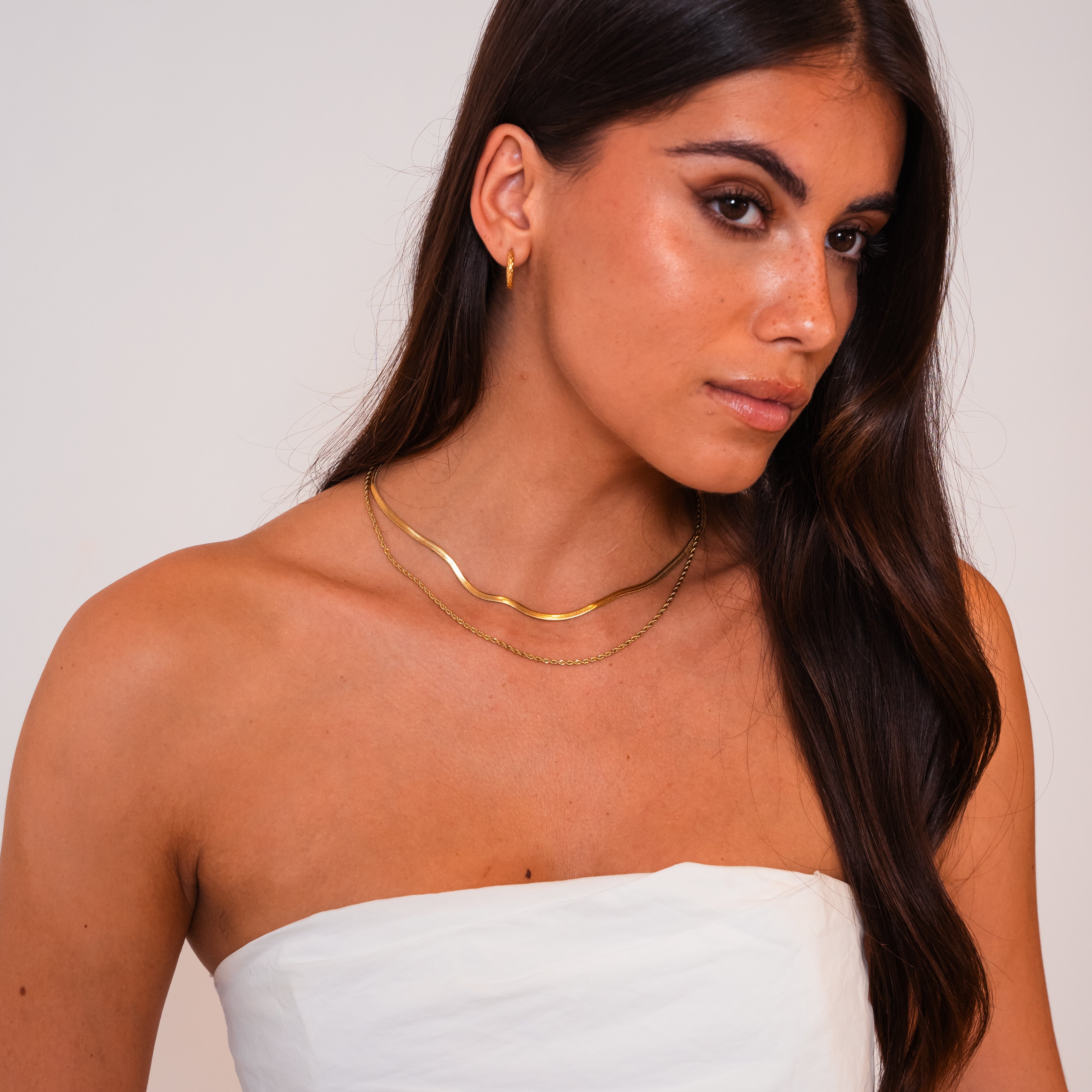 Golden Lily Layers Necklace