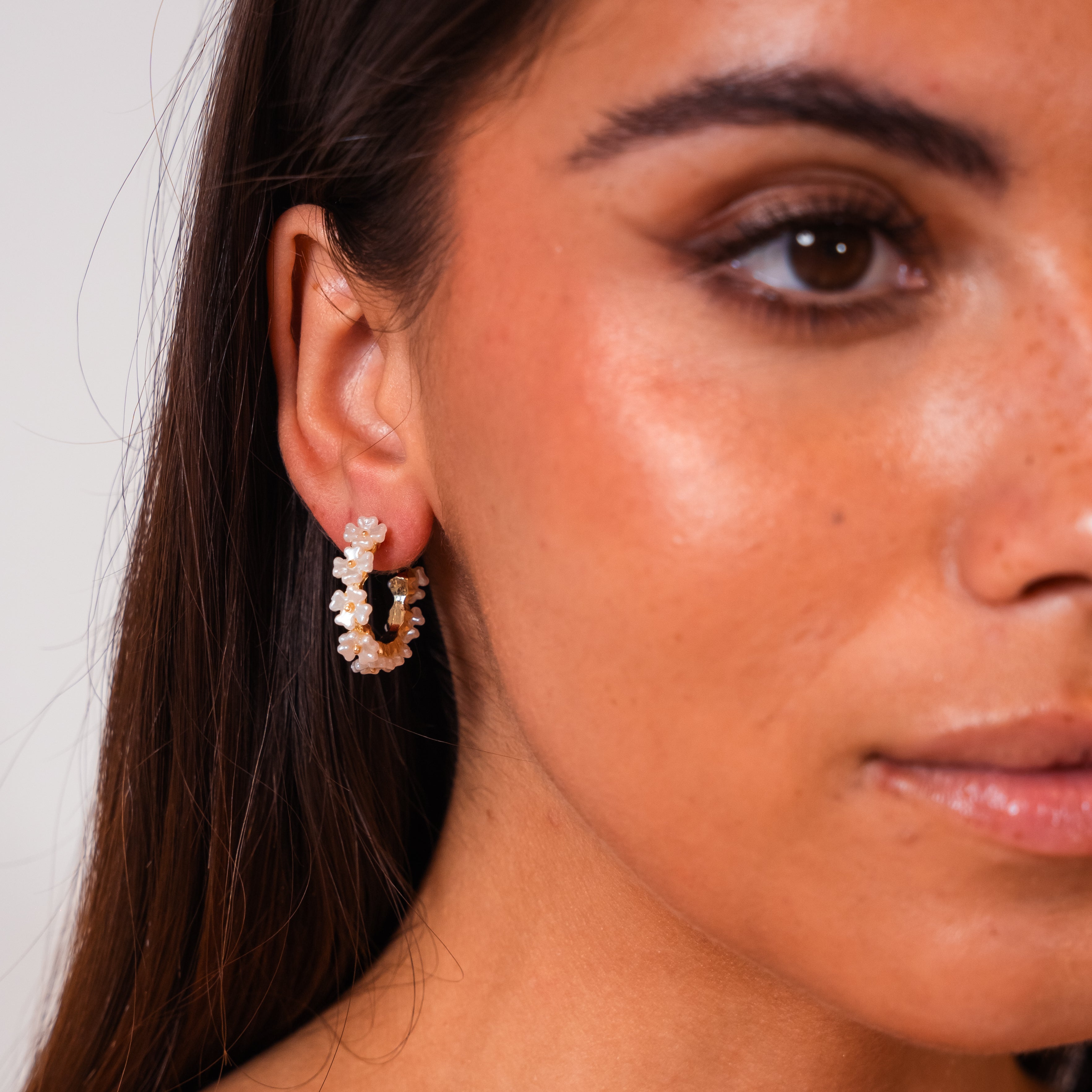 Pearl Flower Earring