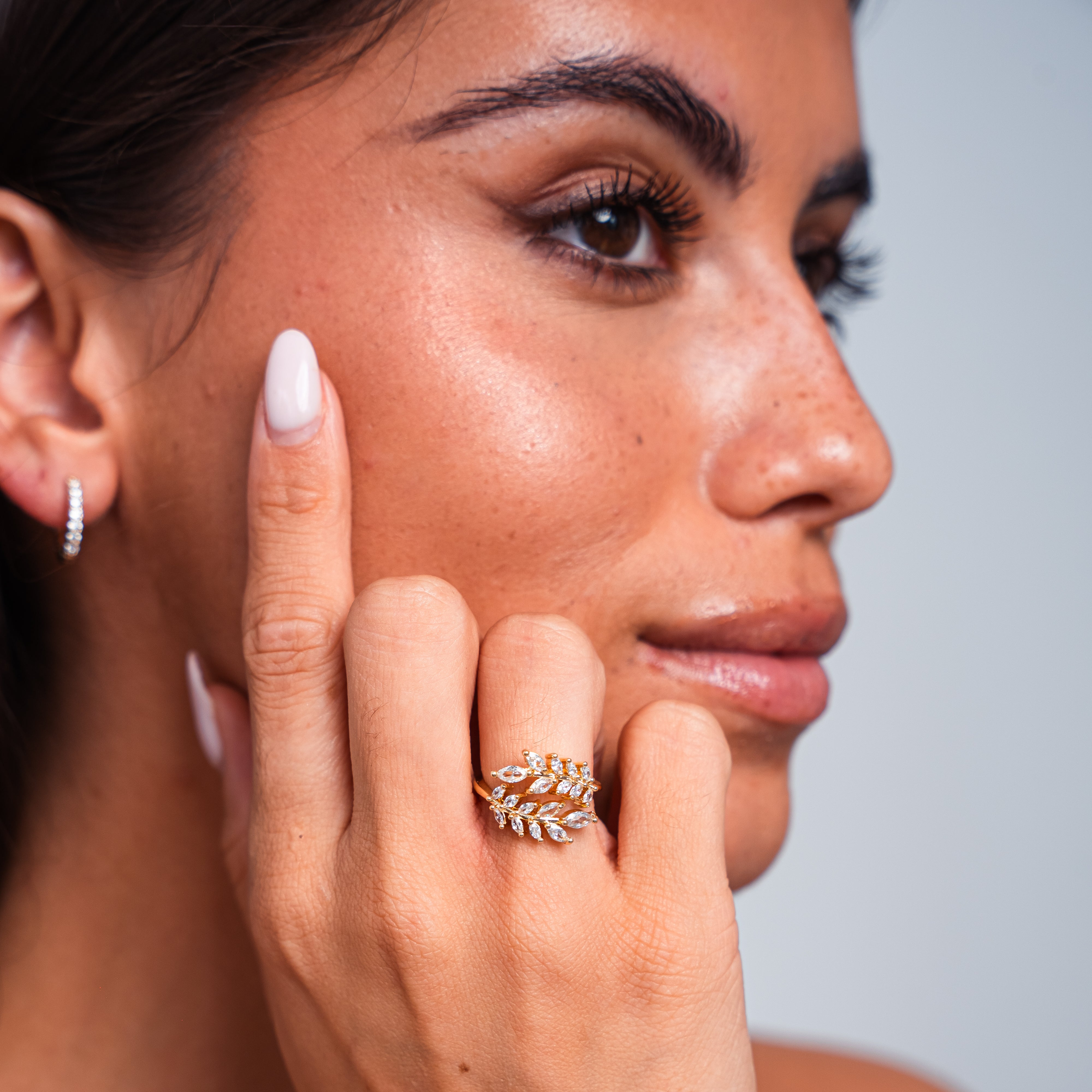 Zirconia Gold Ring