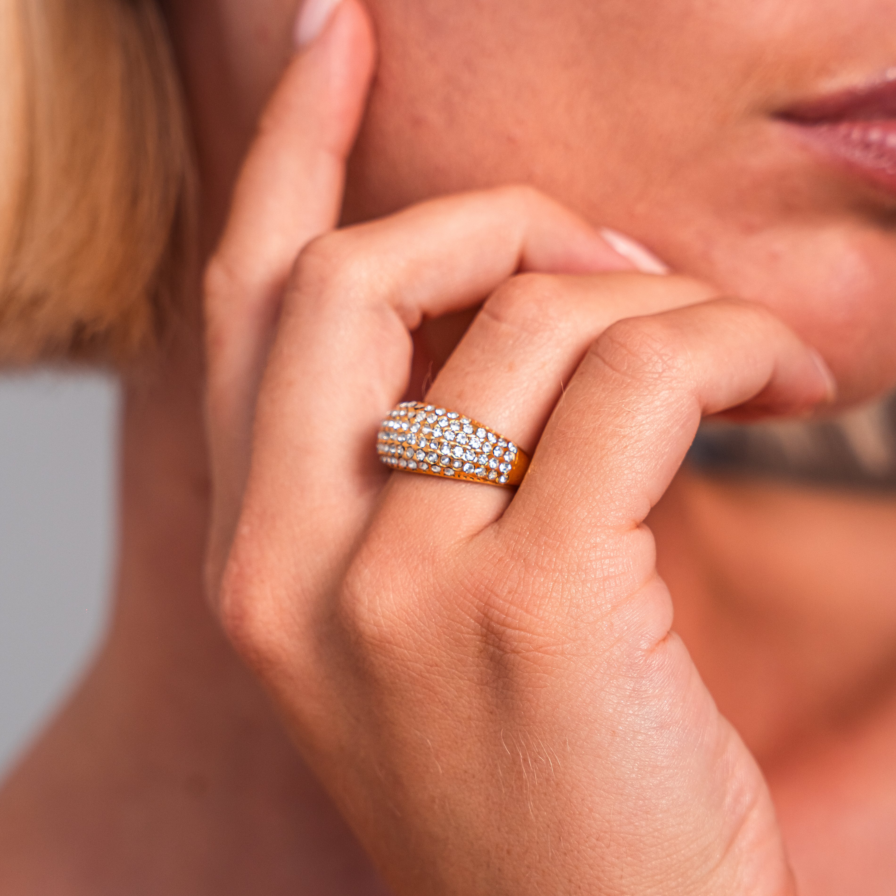 Crystal Dome Ring