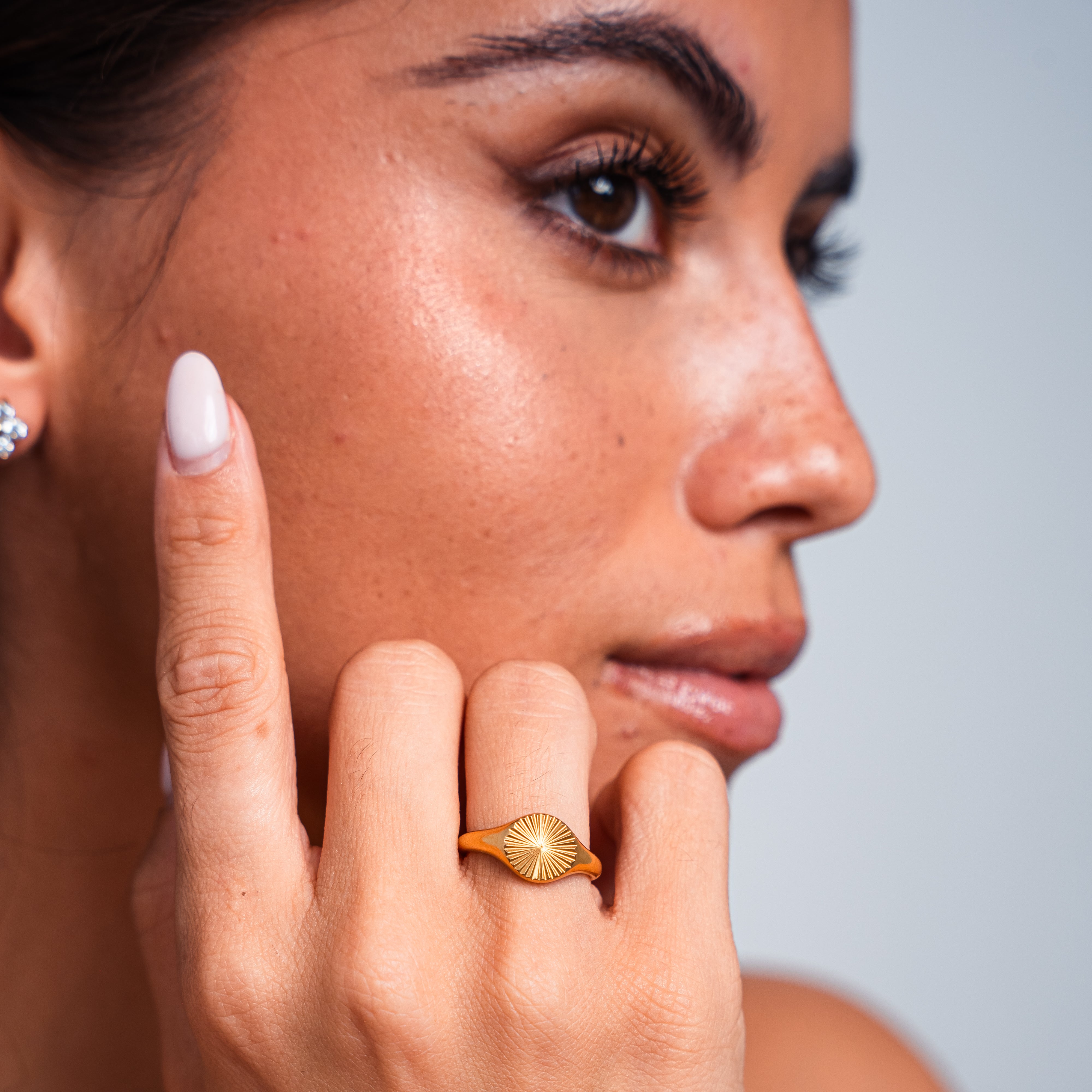 Golden Sun Seal Ring