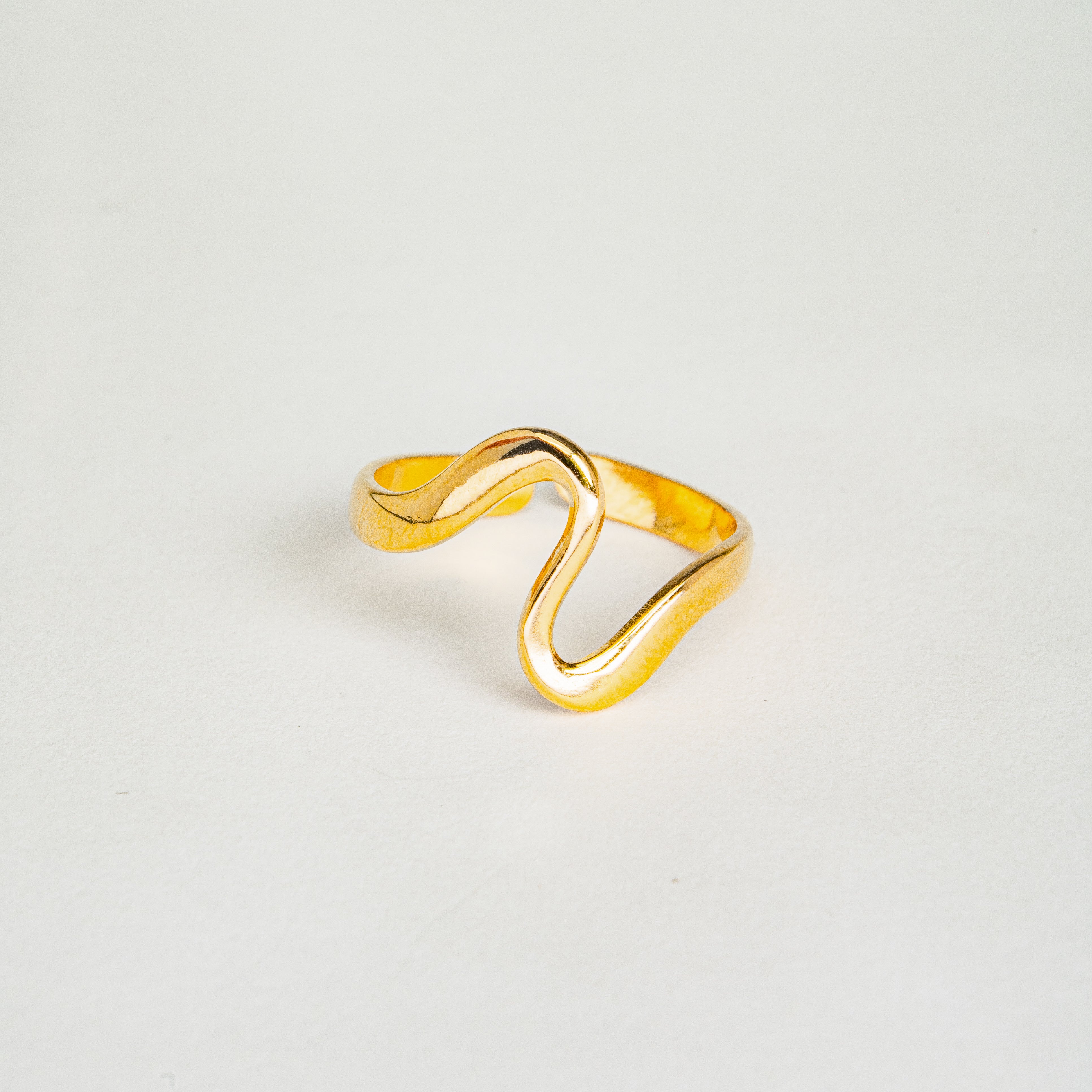 Golden Wave Ring